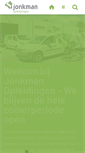 Mobile Screenshot of jonkmanopleidingen.nl